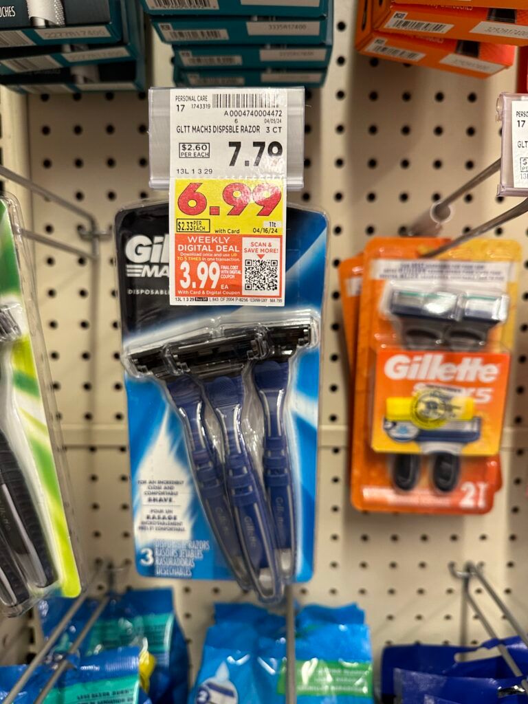 gillette or venus razors kroger shelf image (3)