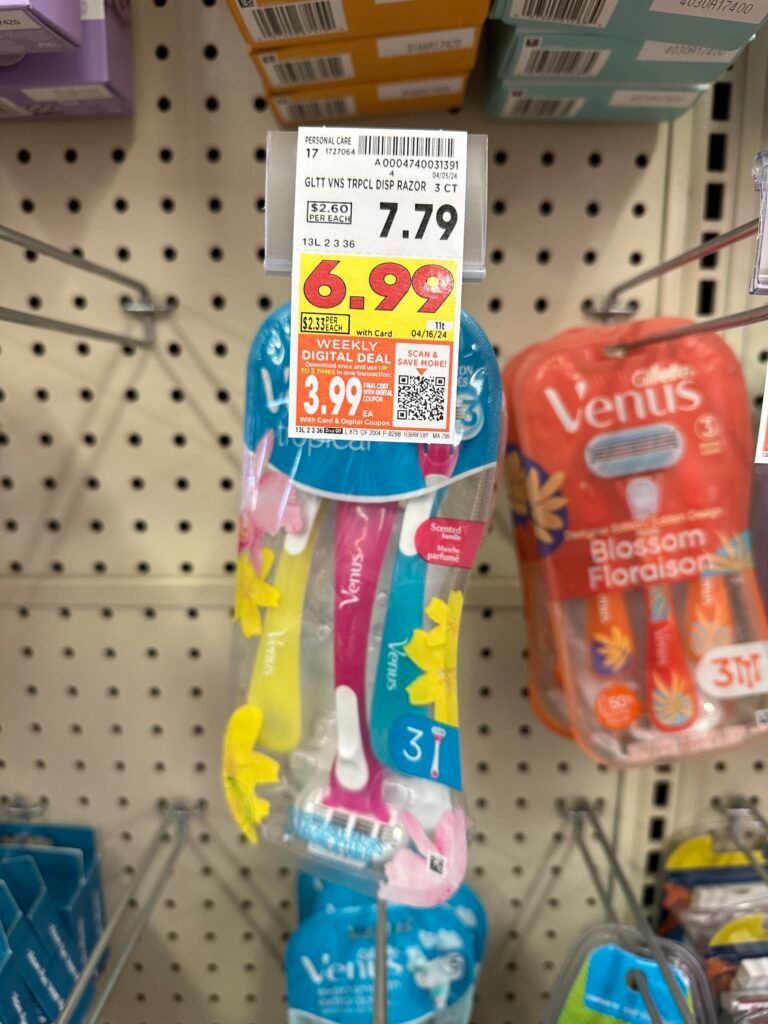 gillette or venus razors kroger shelf image (3)