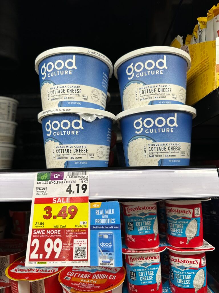 good culture cottage cheese kroger shelf image (1)