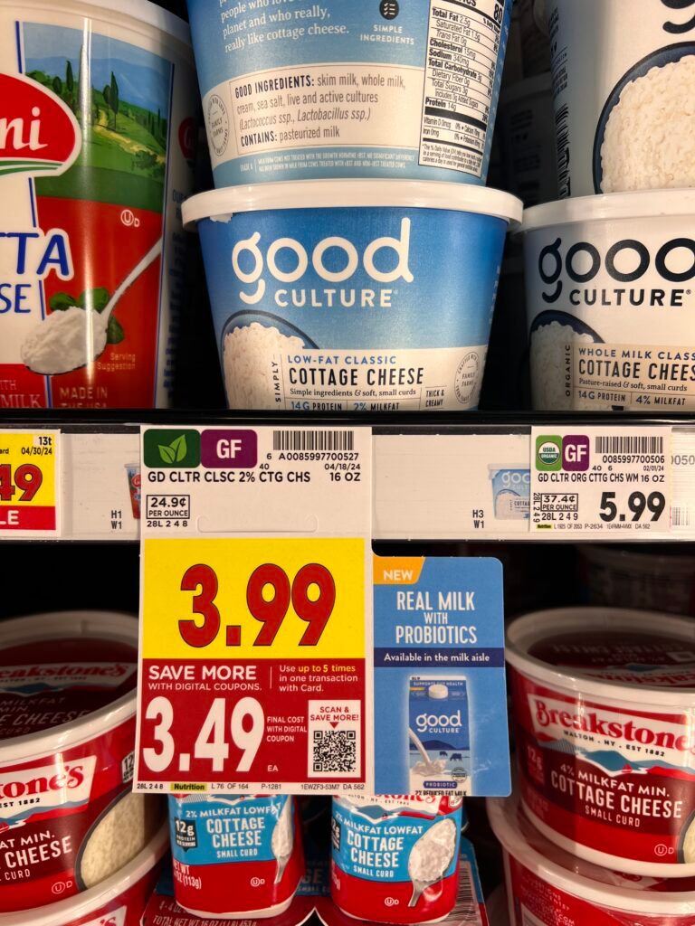 good culture cottage cheese kroger shelf image (1)