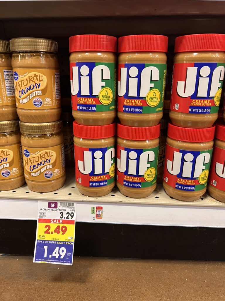 jif peanut butter kroger shelf image (4)