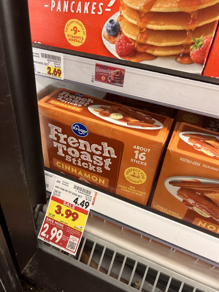 kroger french toast sticks shelf image (1)
