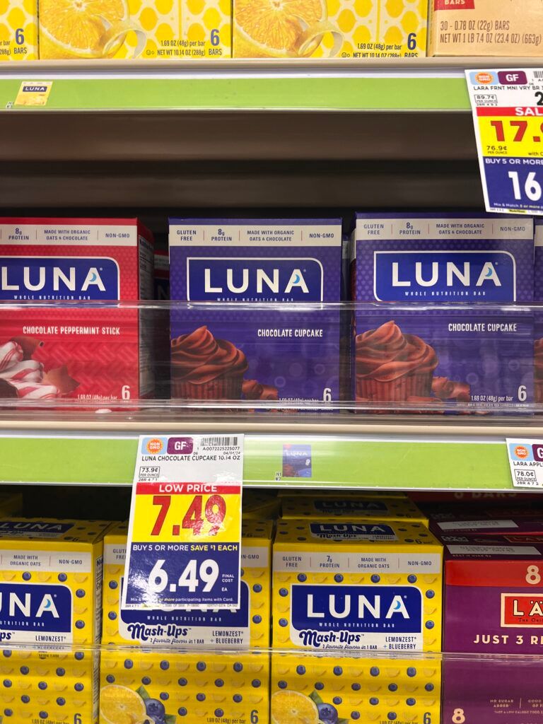 luna bars (1) kroger shelf image