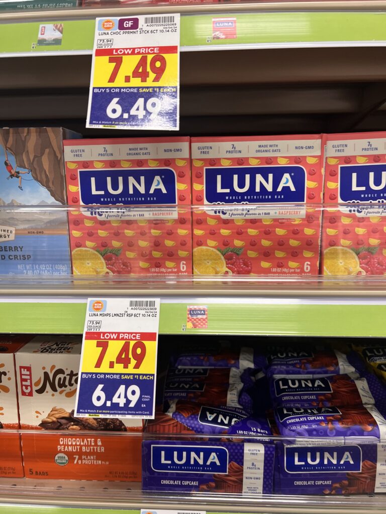 luna bars (1) kroger shelf image