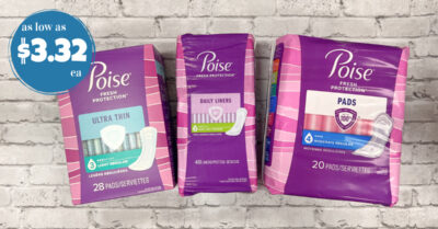 poise liners and pads kroger krazy