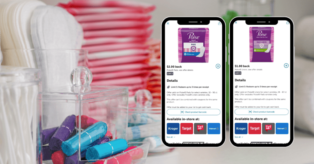 poise pads and liners ib