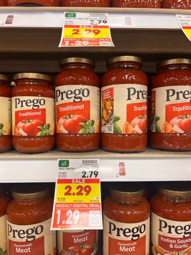 prego pasta sauce kroger shelf image (1)