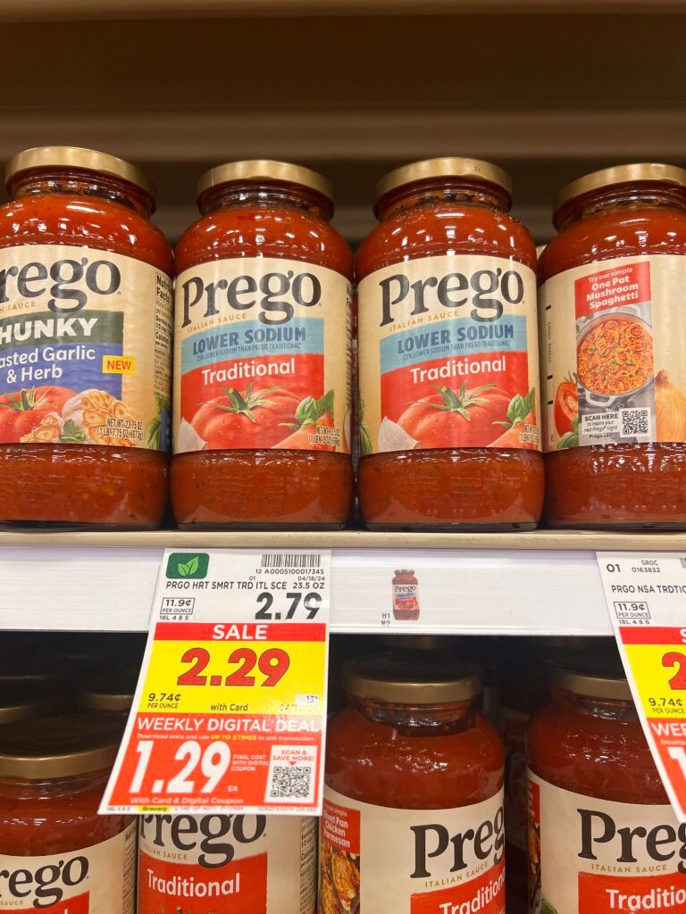 prego pasta sauce kroger shelf image (1)