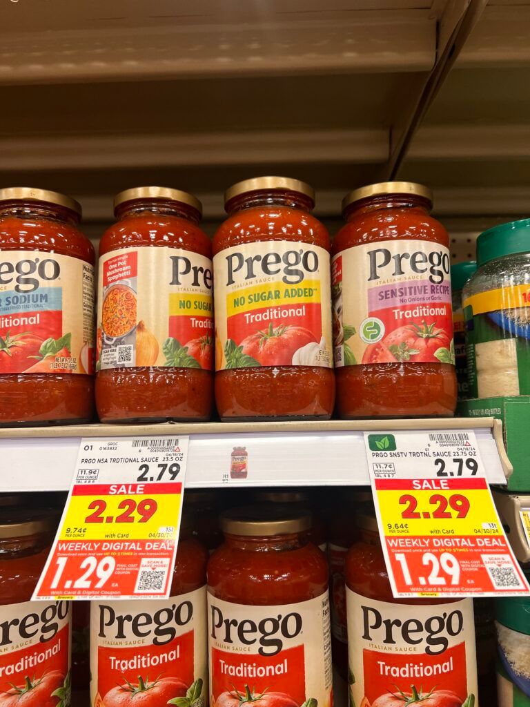 prego pasta sauce kroger shelf image (1)