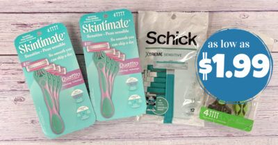 skintimate schick disposable razors kroger krazy 1