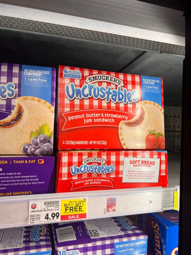 smuckers uncrustables kroger shelf image (1)