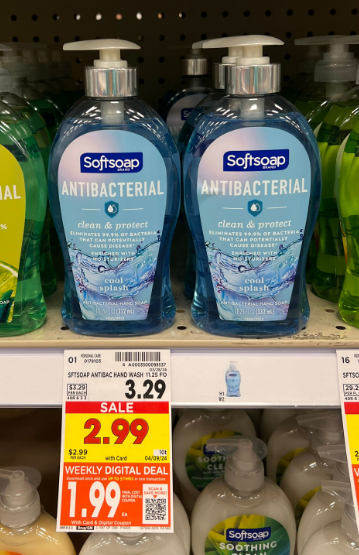 softsoap hand soap kroger shelf image