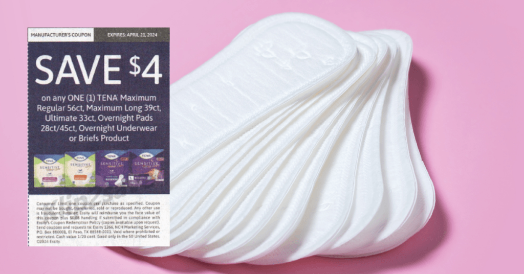 tena pads insert mega