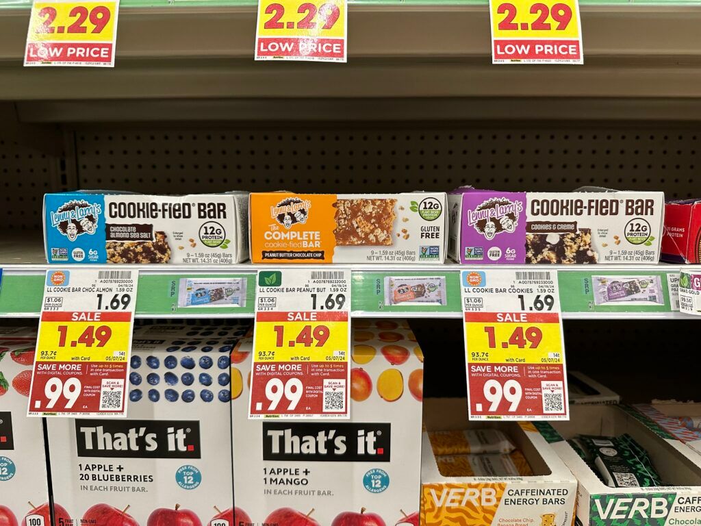 lenny & larry's cookified bar kroger shelf image