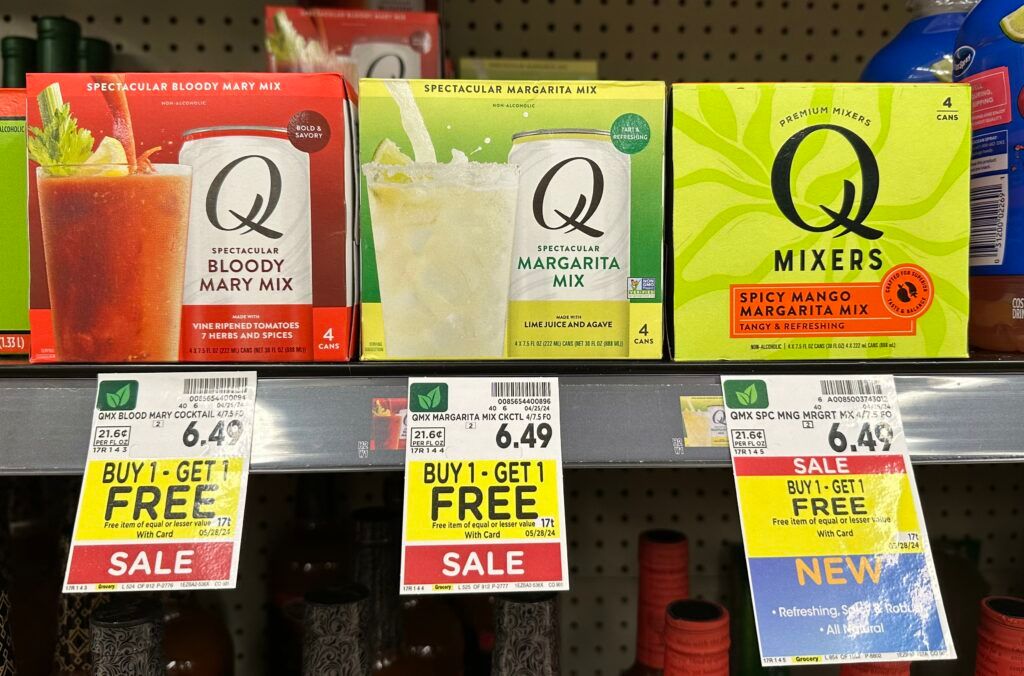Q Mixers Margarita and Bloody Mary Kroger Shelf Image