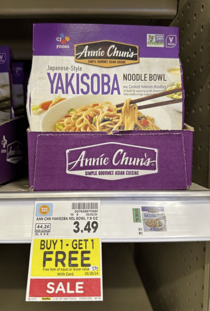 Annie Chun's Bowls Kroger Shelf Image