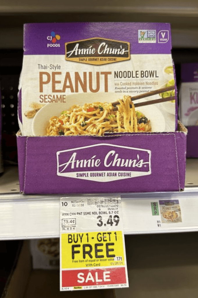 Annie Chun's Bowls Kroger Shelf Image