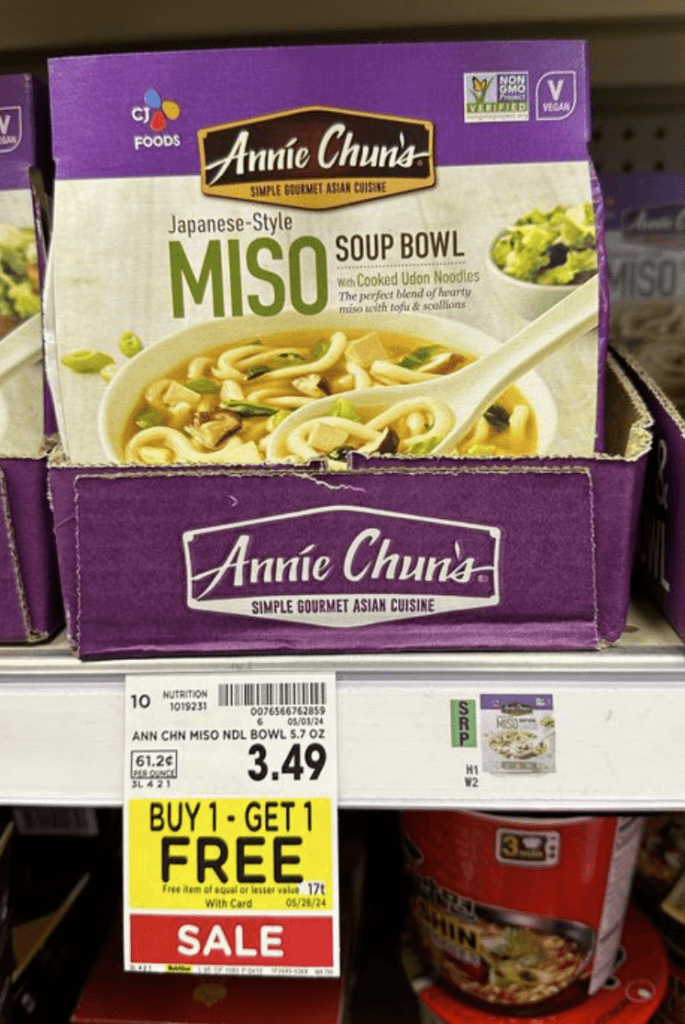 Annie Chun's Bowls Kroger Shelf Image