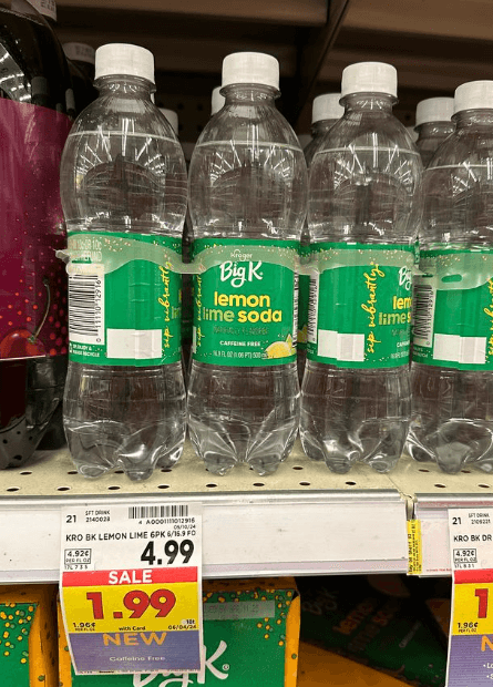 Big K Soda 6 pk kroger shelf Image