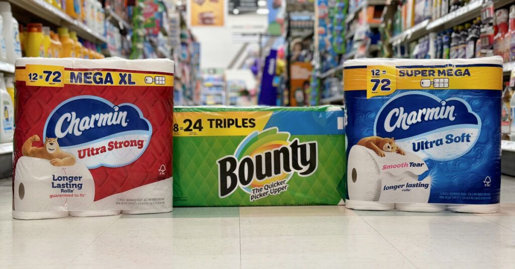 Bounty and Charmin Kroger