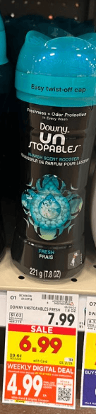 Downy Unstopables Kroger Shelf Image