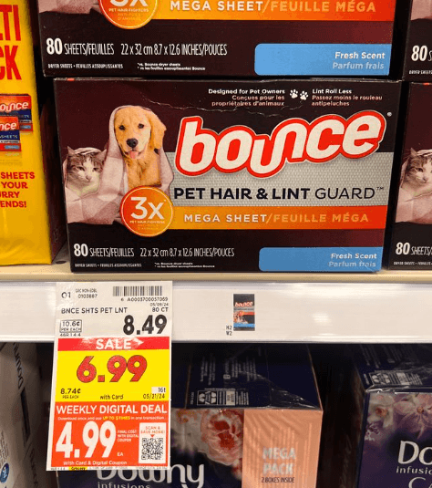 Downy Unstopables Kroger Shelf Image