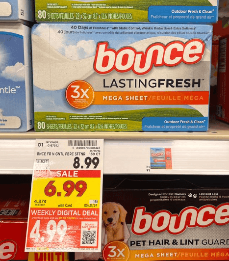 Downy Unstopables Kroger Shelf Image