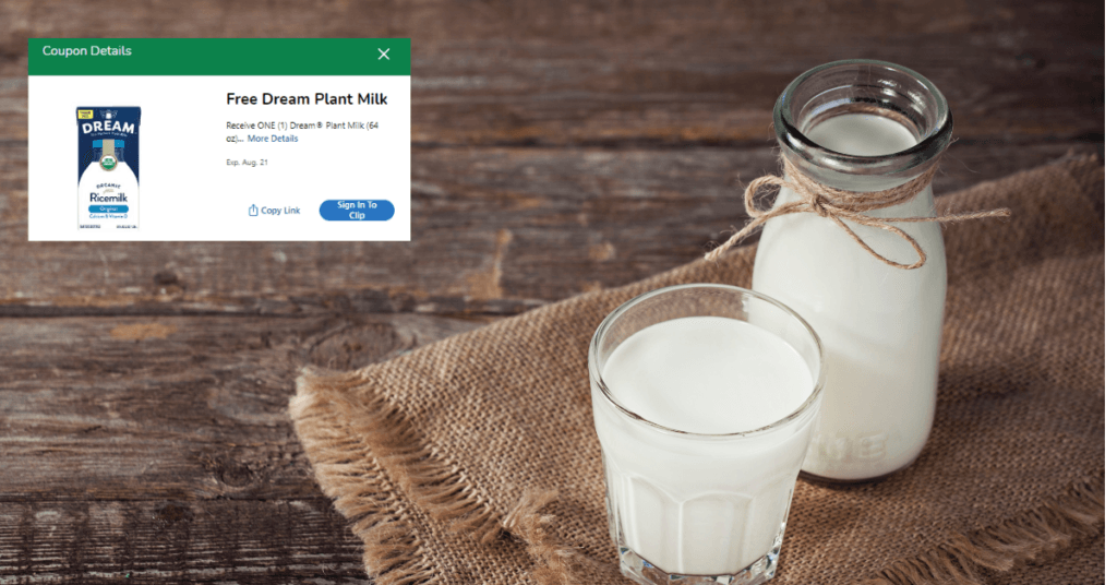 Dream Ricemilk Kroger Digital Coupon