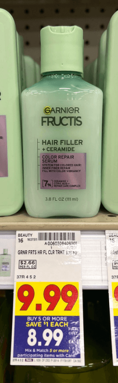 Garnie Fructis Hair Fillers Kroger Shelf Images