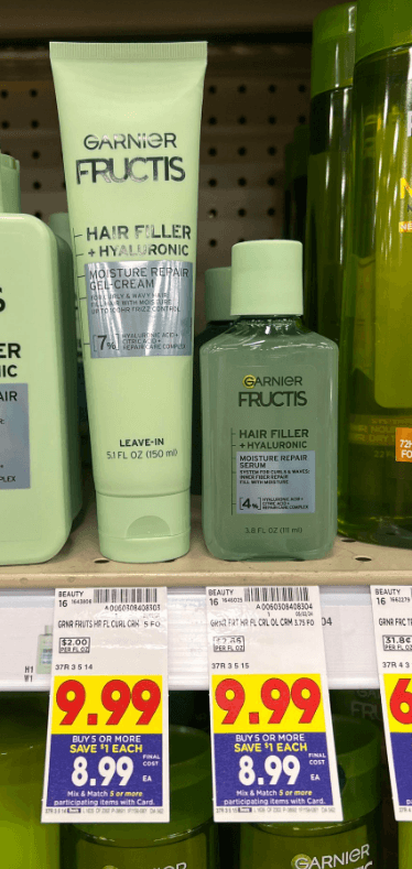 Garnie Fructis Hair Fillers Kroger Shelf Images