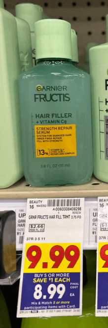 Garnier Fructis Hair Fillers Kroger Shelf Images