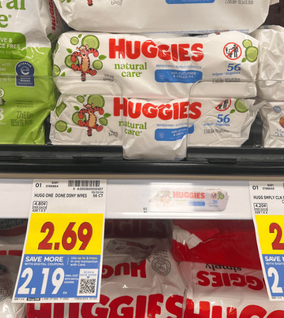 Huggies Wipes Kroger Shelf Image