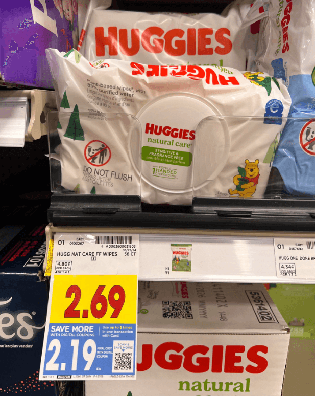 Huggies Wipes Kroger Shelf Image