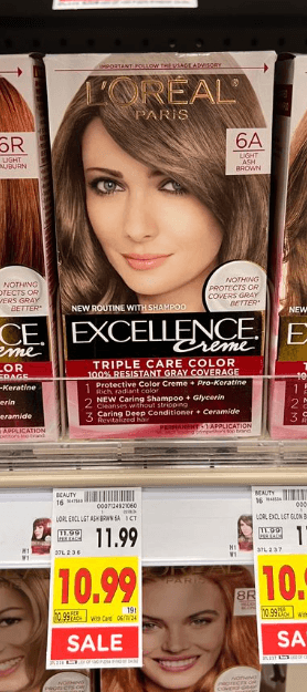 L'Oreal Excellence Hair Color Kroger Shelf Image