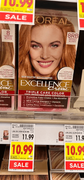 L'Oreal Excellence Hair Color Kroger Shelf Image