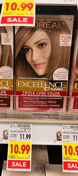 L'Oreal Excellence Hair Color Kroger Shelf Image