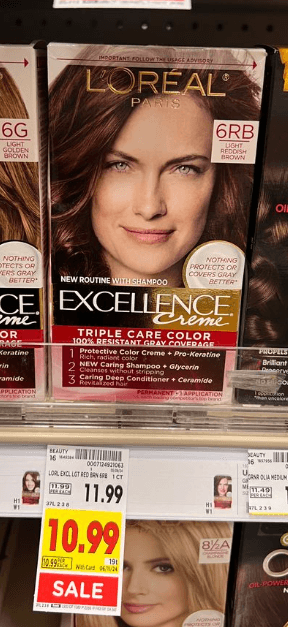 L'Oreal Excellence Hair Color Kroger Shelf Image