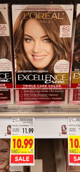 L'Oreal Excellence Hair Color Kroger Shelf Image