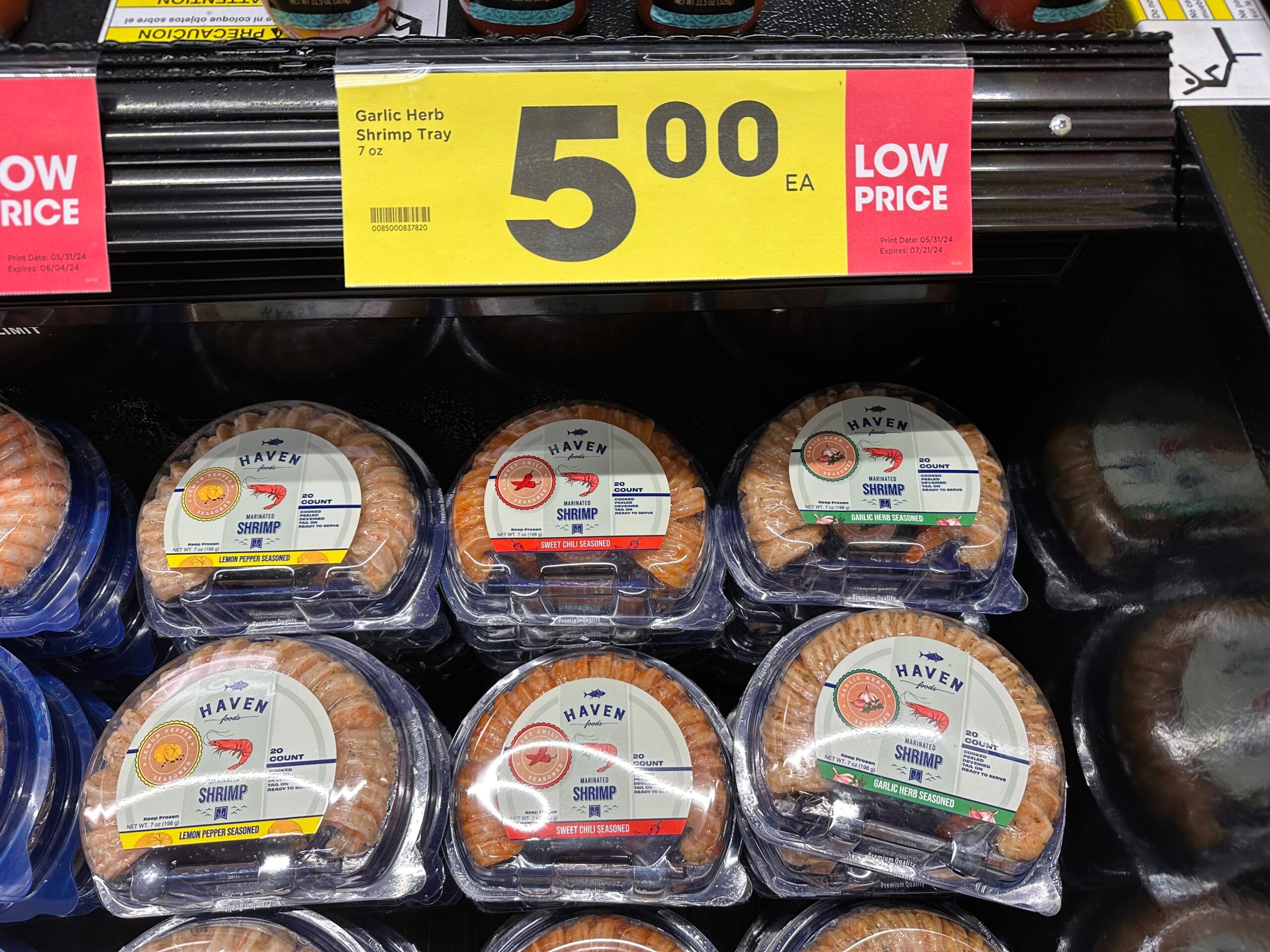 Haven Foods Shrimp Kroger Shelf Image