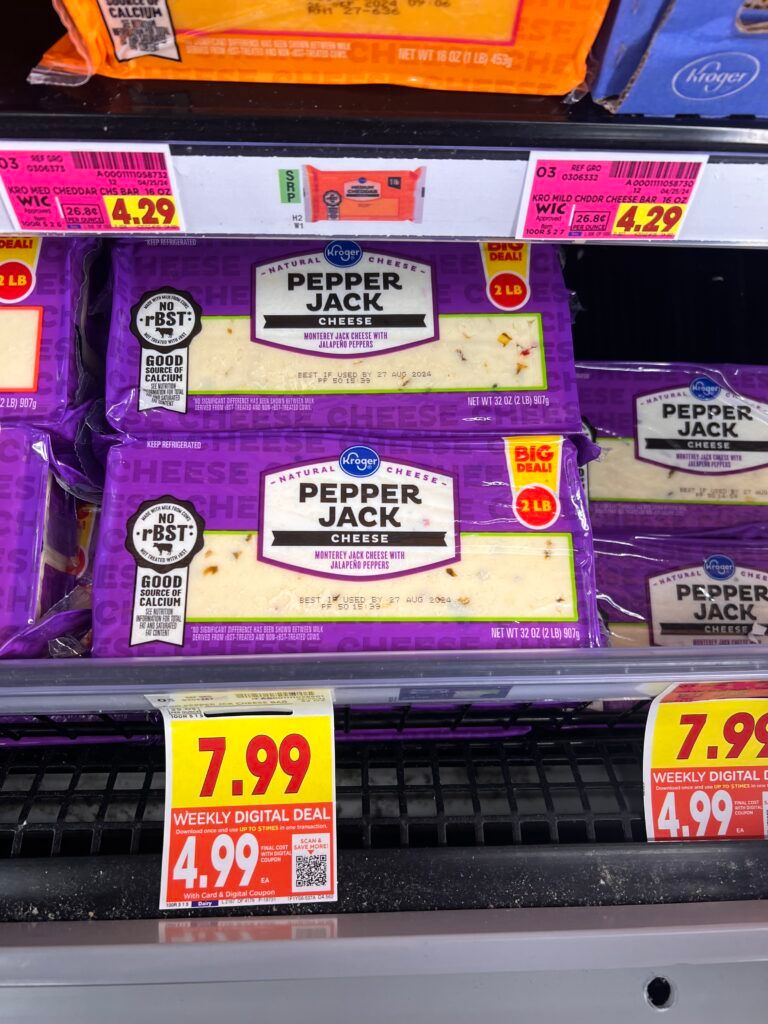 kroger cheese shelf image