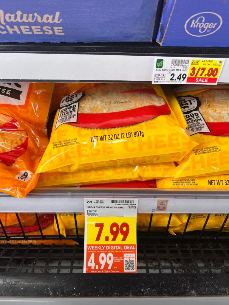 kroger cheese shelf image