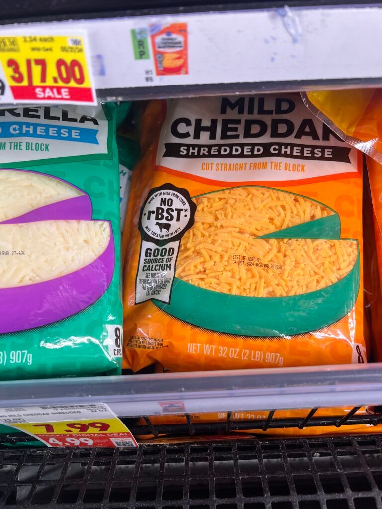 kroger cheese shelf image