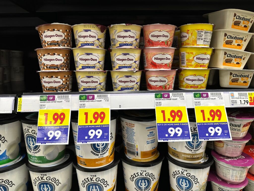 haagen-dazs yogurt kroger shelf image