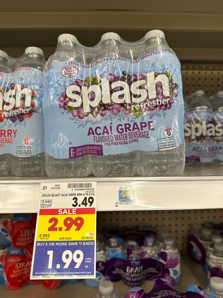 splash water kroger shelf image