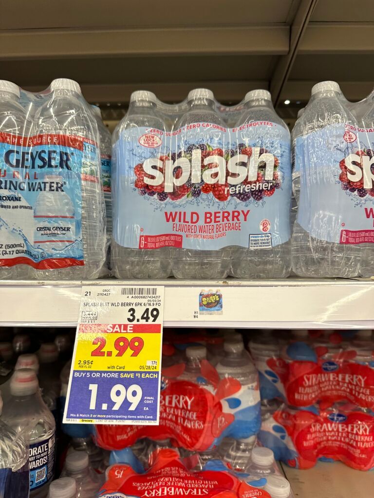 splash water kroger shelf image