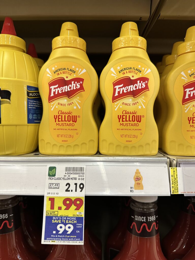 french's mustard kroger shelf image
