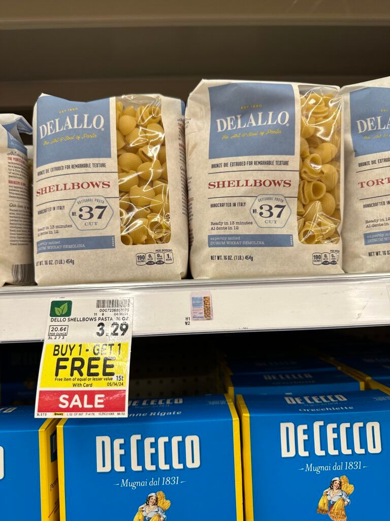 delallo pasta kroger shelf image