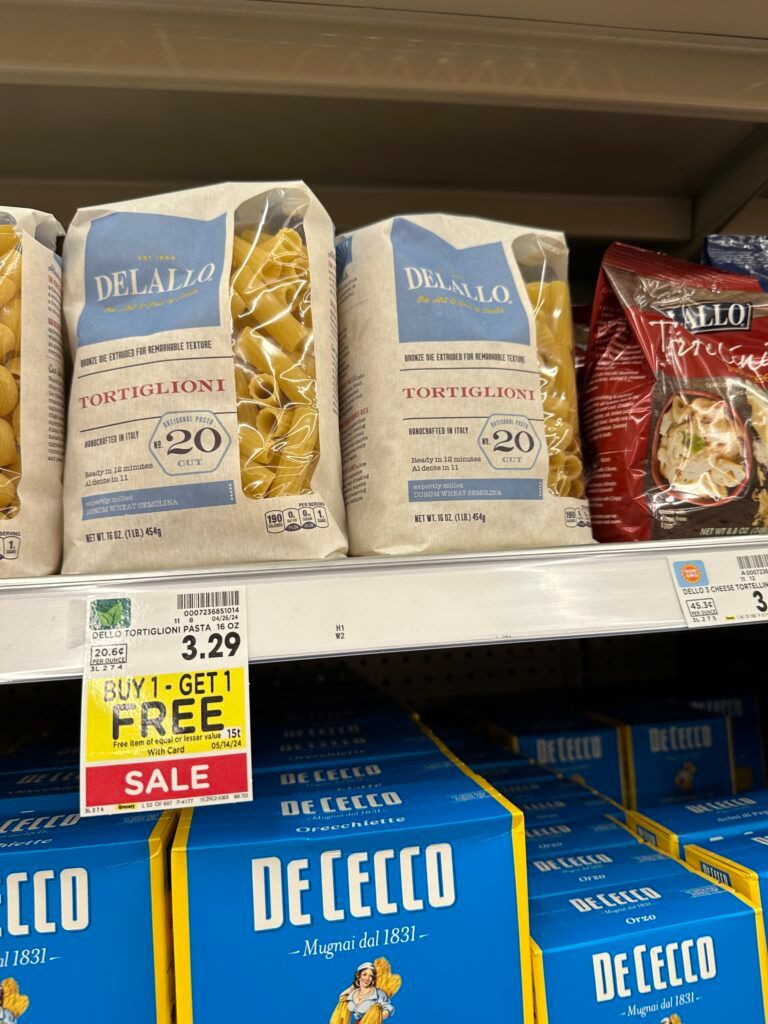 delallo pasta kroger shelf image