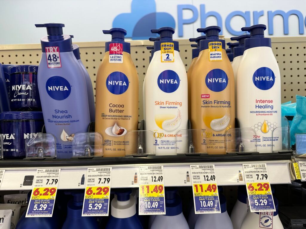 nivea body lotion kroger shelf image