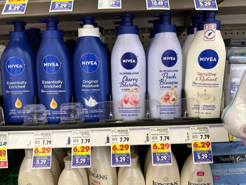 nivea body lotion kroger shelf image